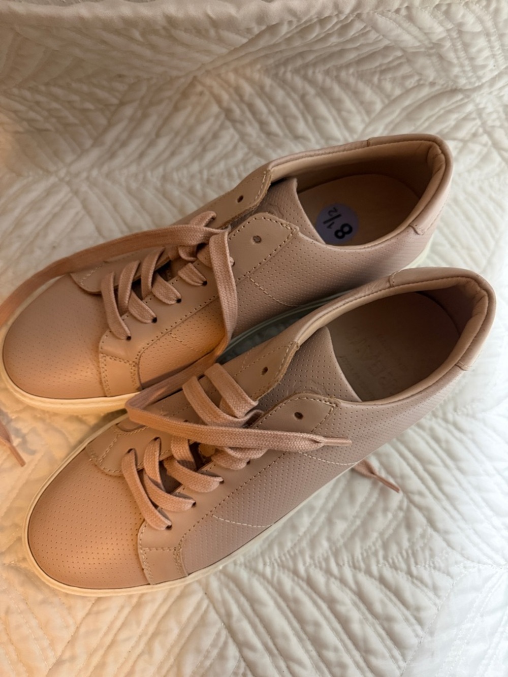 Greats Blush Pink Leather Sneakers